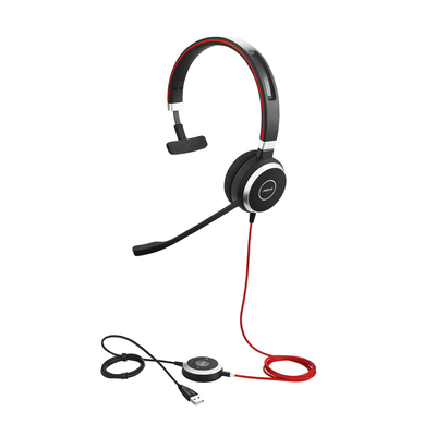 JABRA - Jabra Evolve 40 Mono con conexión USB / 3.5 mm indicador de ocupado y cancelación de ruido (6393-823-109)