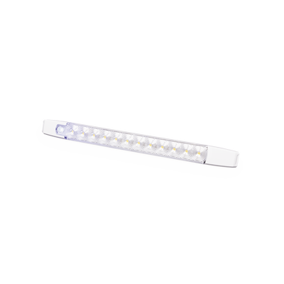 ECCO - Luz Auxiliar LED Rectangular, 12 LED, 12-24 Vcc,  360 lúmenes