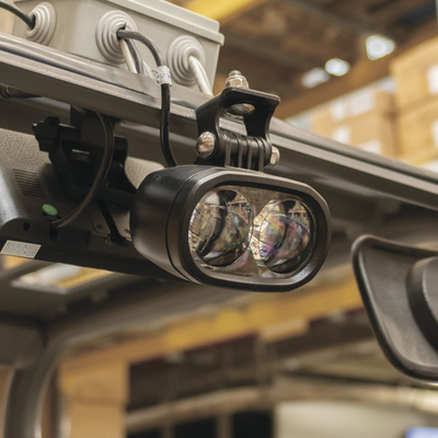 ECCO - Luz LED de advertencia peatonal de punto azul para montacargas y vehiculos