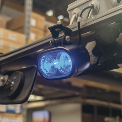 ECCO - Luz LED de advertencia peatonal de punto azul para montacargas y vehiculos