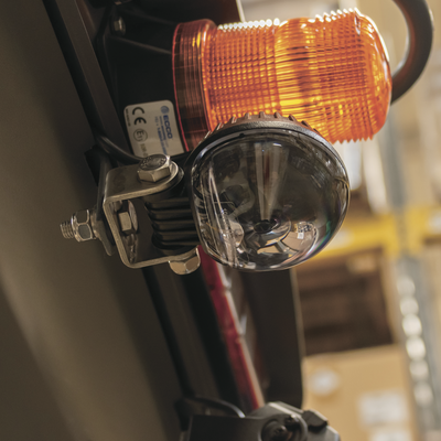 ECCO - Luz LED límite de arco color rojo, para zonas de trabajo en montacargas y vehiculos