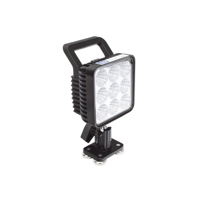 ECCO - Lámpara de trabajo de 9 led, montaje giratorio magnético, 12-24 Vcc, 1300 Lumenes