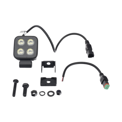 ECCO - Luz de Trabajo Ultra brillante Cuadrada, 4 LED, 2650 Lúmenes, 12-24 Vcd