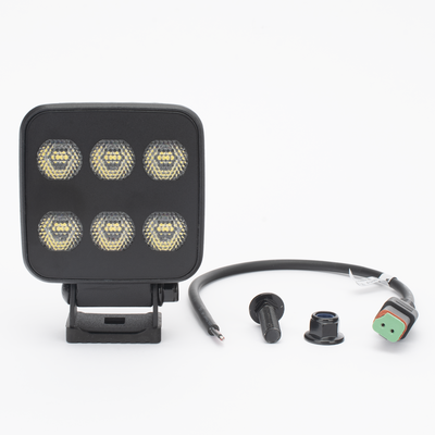 ECCO - Luz de Trabajo Ultra brillante Cuadrada, 6 LED, 6552 Lúmenes, 12-24 Vcd