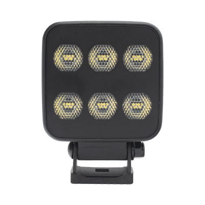 ECCO - Luz de Trabajo Ultra brillante Cuadrada, 6 LED, 6552 Lúmenes, 12-24 Vcd