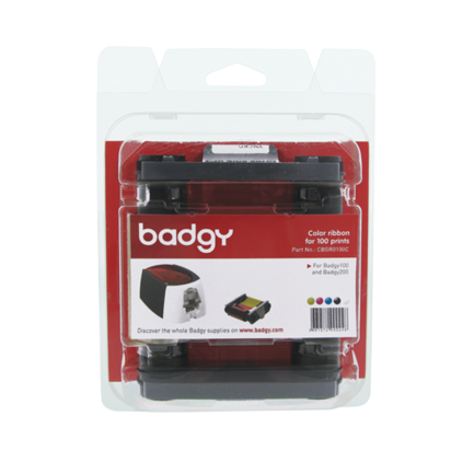 EVOLIS - Cinta de Impresión Evolis Ribbon para Badgy 100/200 YMCKO R-100 Impresiones
