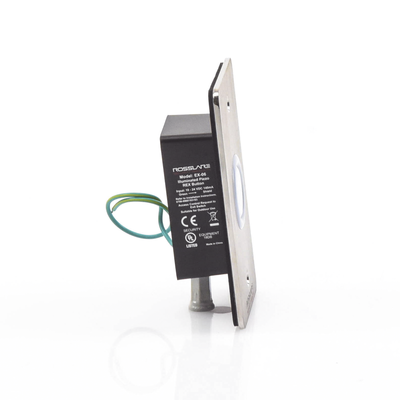 ROSSLARE SECURITY PRODUCTS - Botón de salida Piezo-eléctrico/ con temporizador / color de LED configurable/ IP65. Sin LOGO