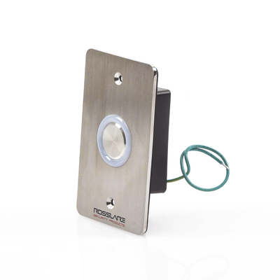 ROSSLARE SECURITY PRODUCTS - Botón de salida Piezo-eléctrico/ con temporizador / color de LED configurable/ IP65. Sin LOGO
