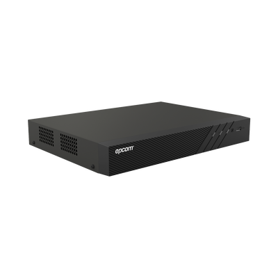 EPCOM PROFESSIONAL - DVR 4 Canales TURBOHD + 2 Canales IP / 5 Megapixel Lite - 3K Lite / Audio Bidireccional por Coaxitron / Reconocimiento Facial / ACUSENSE (Evita falsas alarmas) / 1 Bahía de Disco Duro / Salida de Video en Full HD