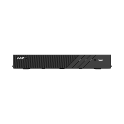 EPCOM PROFESSIONAL - DVR 8 Canales TURBOHD + 4 Canales IP / 5 Megapixel Lite - 3K Lite / Audio Bidireccional por Coaxitron / Reconocimiento Facial / ACUSENSE (Evita falsas alarmas) / 1 Bahía de Disco Duro / Salida de Video en Full HD