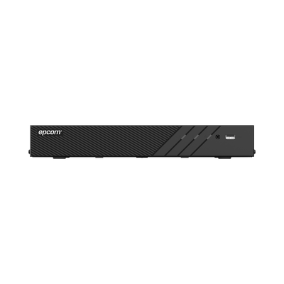 EPCOM PROFESSIONAL - DVR 16 Canales TURBOHD + 8 Canales IP / 5 Megapixel Lite - 3K Lite / Audio Bidireccional por Coaxitron / Reconocimiento Facial / ACUSENSE (Evita falsas alarmas) / 1 Bahía de Disco Duro / Salida de Video en Full HD