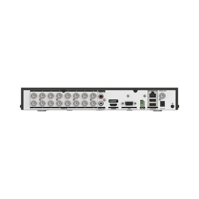 EPCOM PROFESSIONAL - DVR 16 Canales TURBOHD + 8 Canales IP / 5 Megapixel Lite - 3K Lite / Audio Bidireccional por Coaxitron / Reconocimiento Facial / ACUSENSE (Evita falsas alarmas) / 1 Bahía de Disco Duro / Salida de Video en Full HD