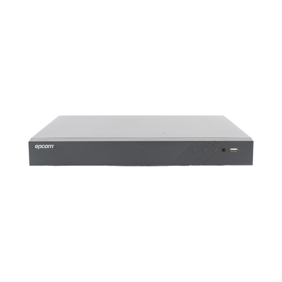 EPCOM PROFESSIONAL - DVR 32 Canales TurboHD + 8 Canales IP / 5 Megapixel Lite - 3K Lite / Acusense (Evita Falsas Alarmas) / Audio Bidireccional / 2 Bahías de Disco Duro / H.265+ / Salida de Video en Full HD