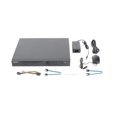 EPCOM PROFESSIONAL - DVR 32 Canales TurboHD + 8 Canales IP / 5 Megapixel Lite - 3K Lite / Acusense (Evita Falsas Alarmas) / Audio Bidireccional / 2 Bahías de Disco Duro / H.265+ / Salida de Video en Full HD
