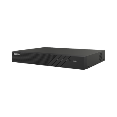 EPCOM PROFESSIONAL - DVR 16 Canales TURBOHD + 8 Canales IP / 8 Megapixel (4K) / Audio Bidireccional/ ACUSENSE / Reconocimiento Facial / 2 Bahías de Disco Duro / Salida de Video en 4K / H.265+