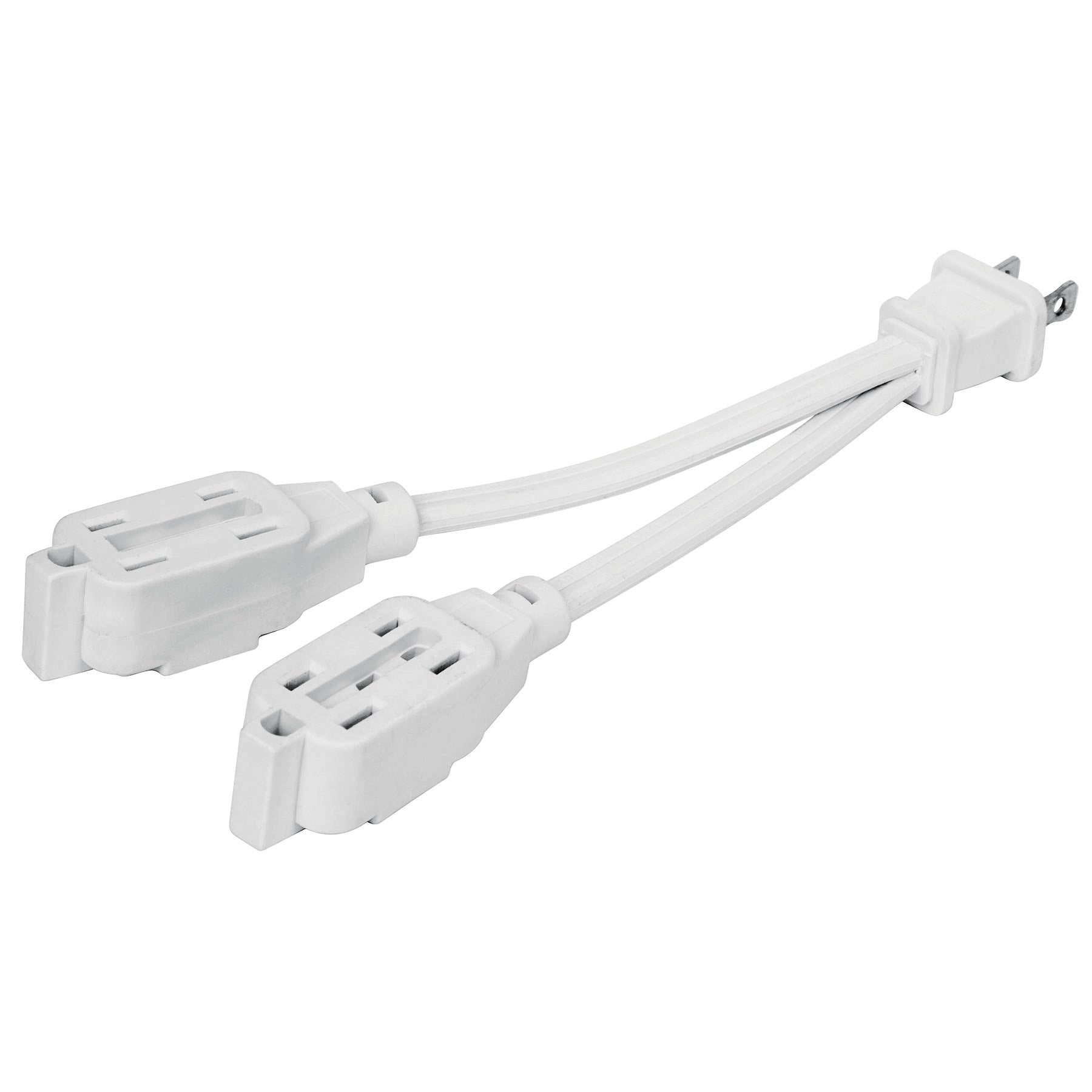 Mini extension electrica domestica dual 10 cm, blanca