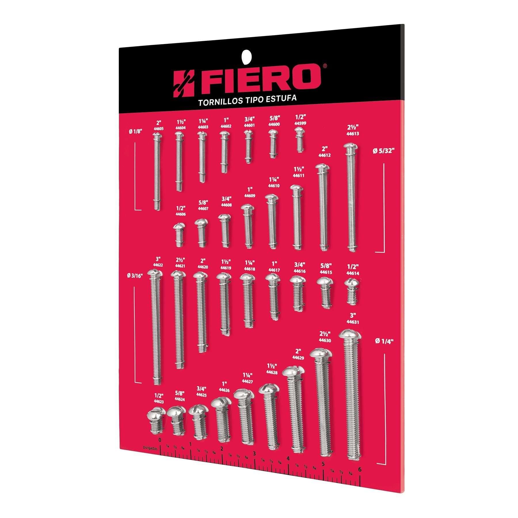 Exhididor FIERO de tornillos tipo estufa