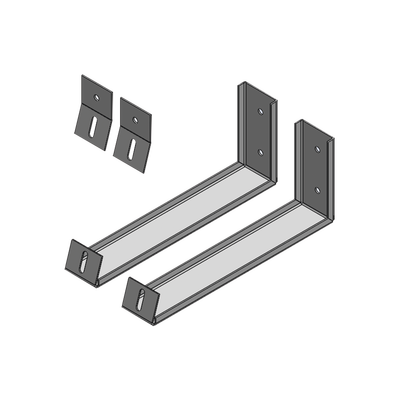 EPCOM INDUSTRIAL - Ángulos para soportar Panel Solar en Pared (Uso solo para Exhibición).