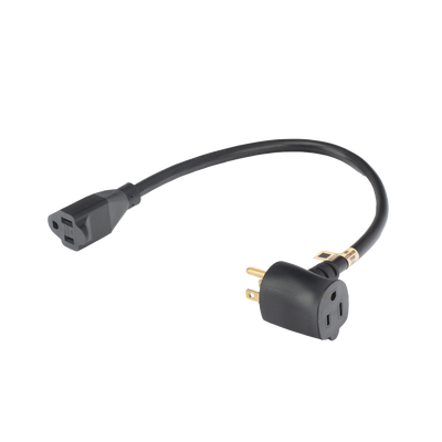 EPCOM POWERLINE - Extensión Eléctrica para Uso Rudo para Uso en "T" / Conexión NEMA 5-15 / 30 cm / 1800 W