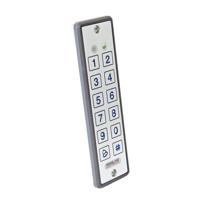 ROSSLARE SECURITY PRODUCTS - Lector ultra delgado de proximidad con teclado, capacidad de lectura de tarjetas  de proximidad de 125 Khz (tipo EM y HID)