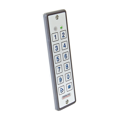 ROSSLARE SECURITY PRODUCTS - Lector ultra delgado de proximidad con teclado, capacidad de lectura de tarjetas  de proximidad de 125 Khz (tipo EM y HID)