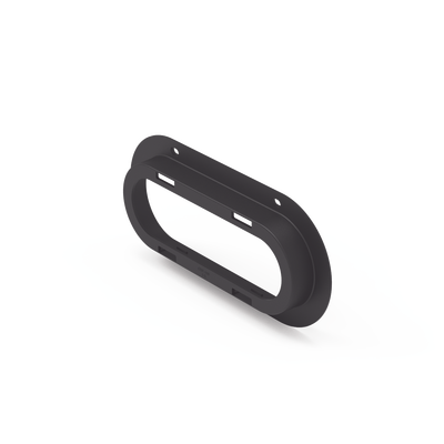 ECCO - Brida de policarbonato, Color Negro, Accesorio para plafón Serie ED3060