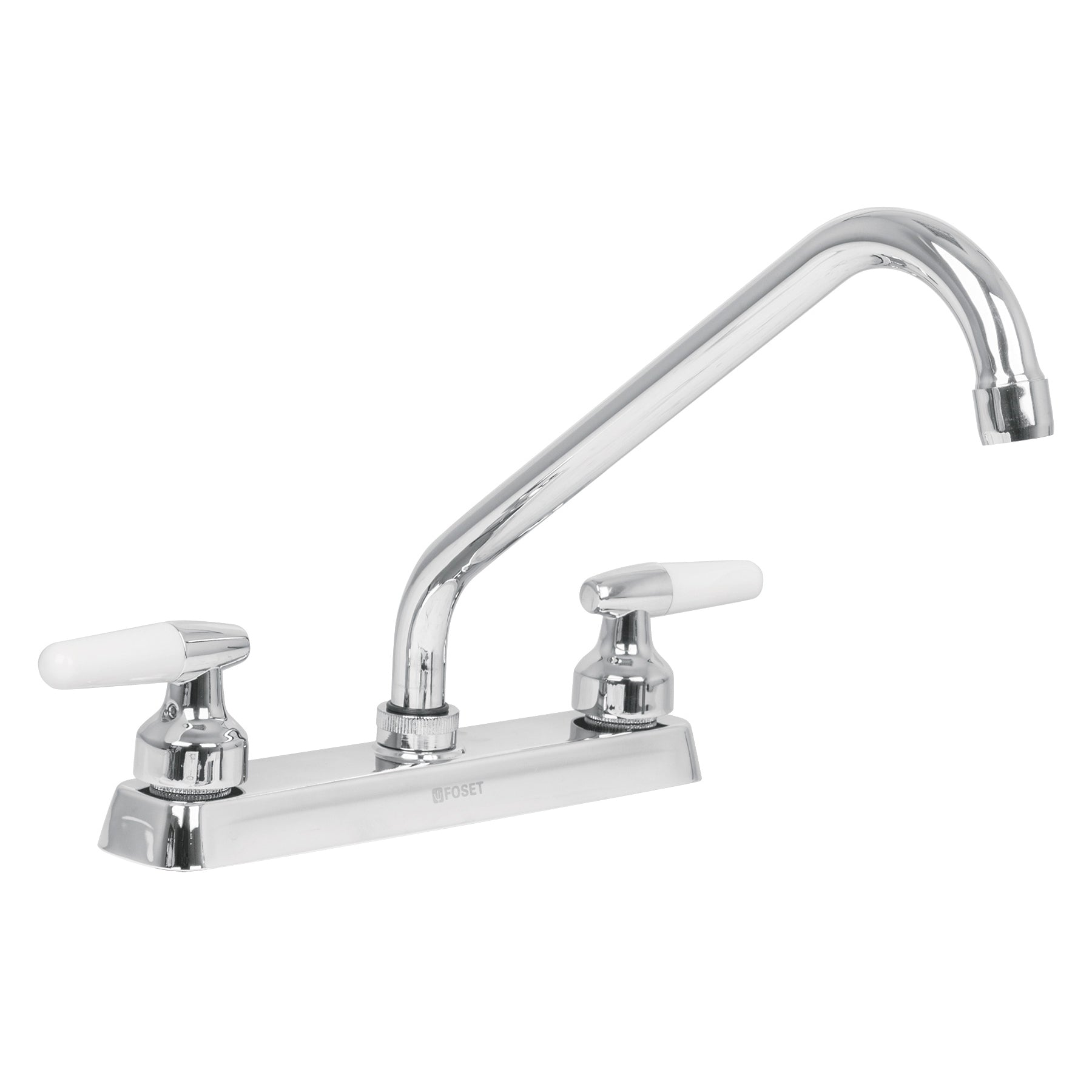 Mezcladora 8' fregadero cromo, cuello largo, cono, BASIC