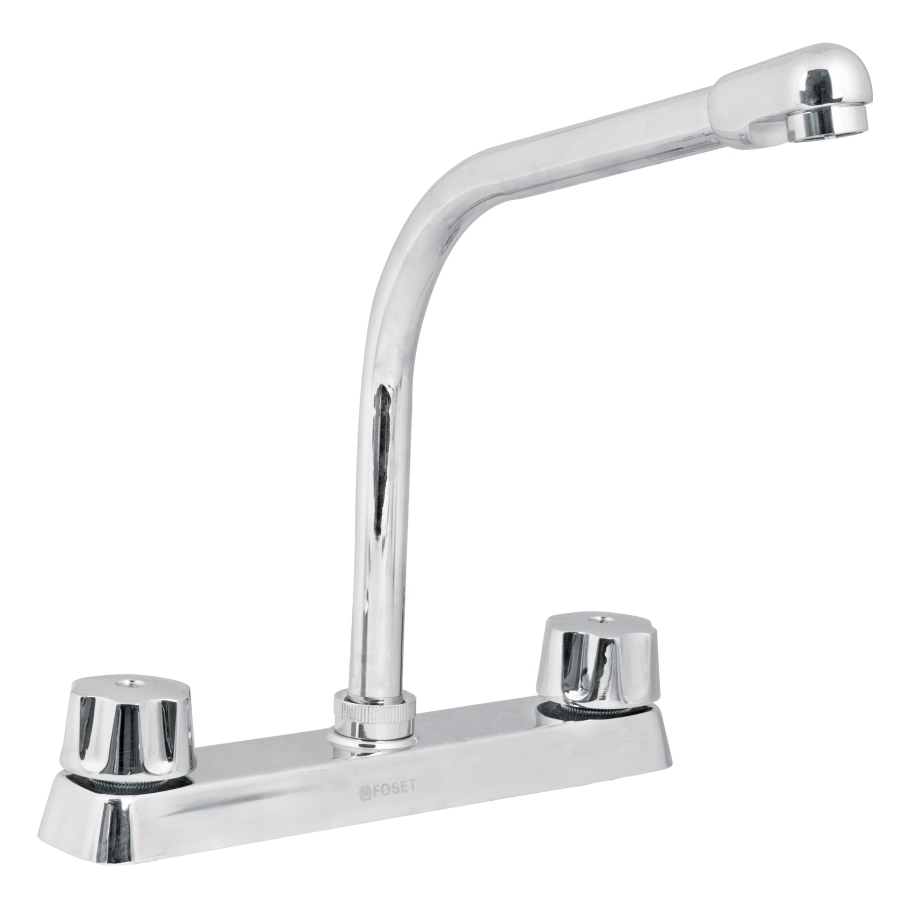 Mezcladora 8' fregadero cromo, cuello cobra,hexagonal, BASIC