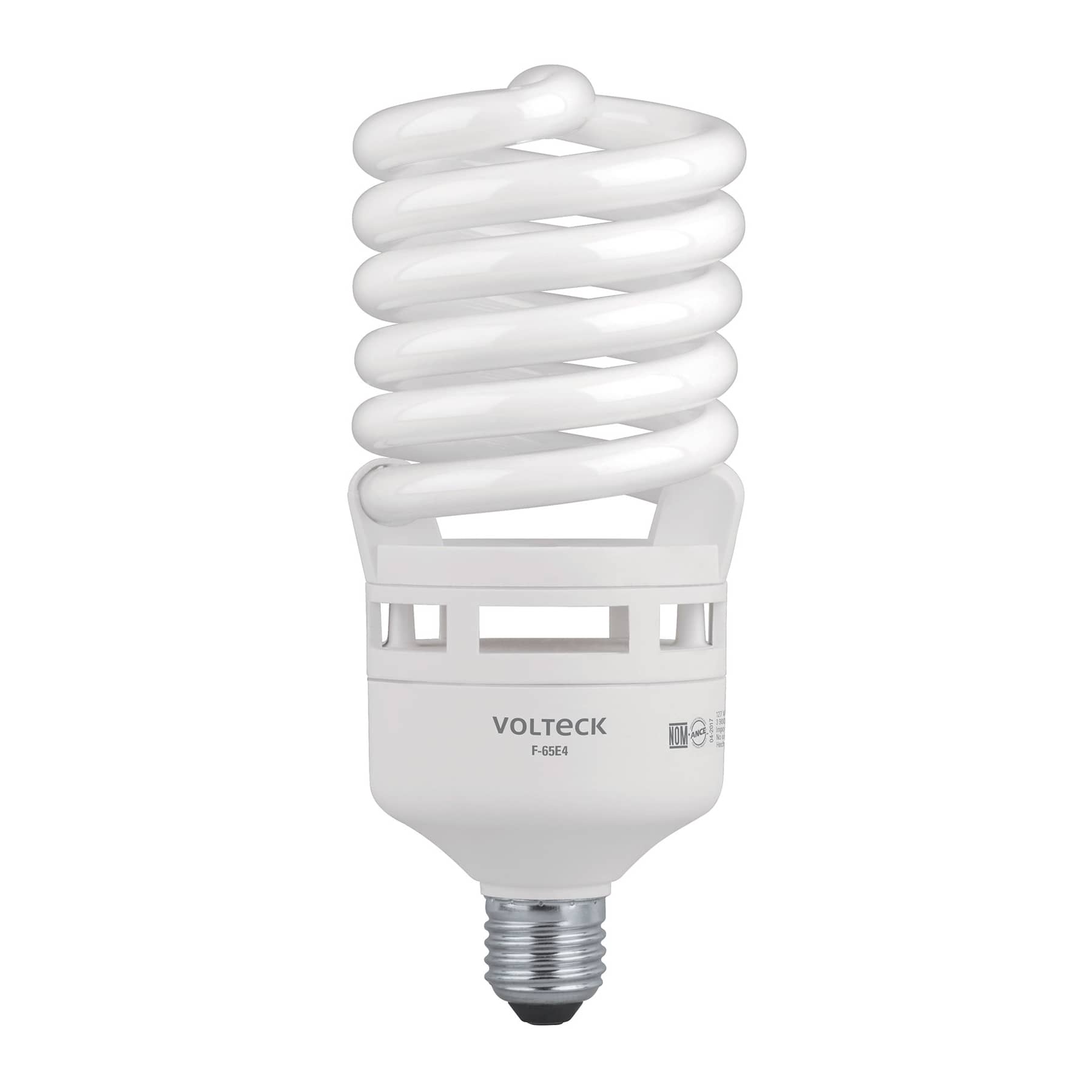 Lampara espiral T4 65 W alta potencia luz de dia, caja