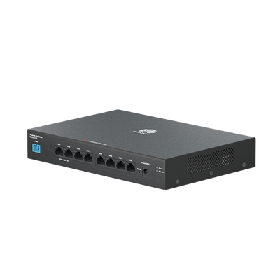 HUAWEI - HUAWEI MiniFTTO - ONU Switch Gigabit PoE / 8 puertos 10/100/1000Mbps PoE + 1  PON (SC/UPC)/ Downstream 2.488 Gbps / Upstream 1.244 Gbps / modo puente / 120 W/ Administración Nube