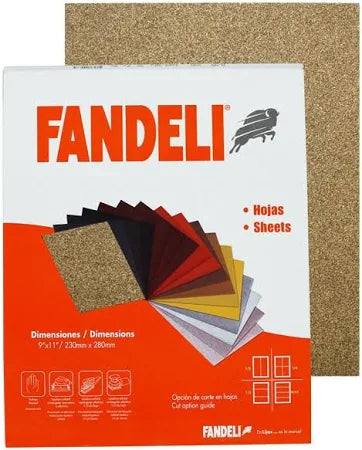 Lija Para Madera 9"X11" Grano 050 Madera-Plastico-Pintura-Pasta (D081 Alo)