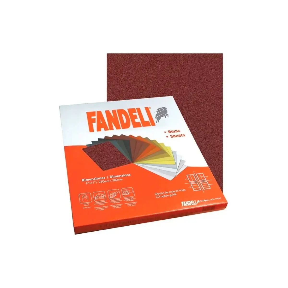 Lija De Esmeril 9"X11" Grano 400 Metal No Ferroso-Pasta-Plastico (J-86 Alo)