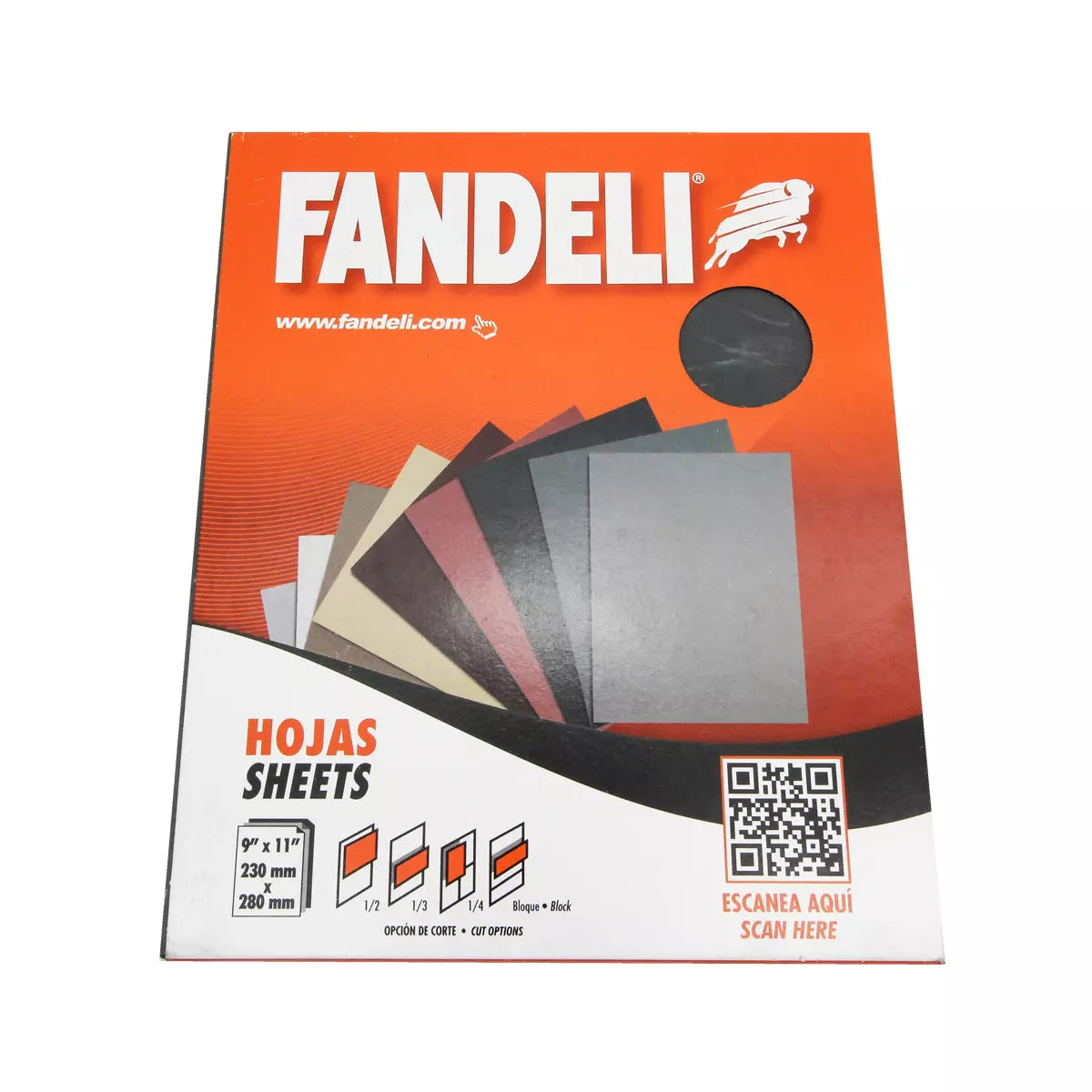 Lija De Agua 9"X11" Grano 2000 Pintura-Pasta-Metal-Vidrio-No Ferroso (B-99 Sic)