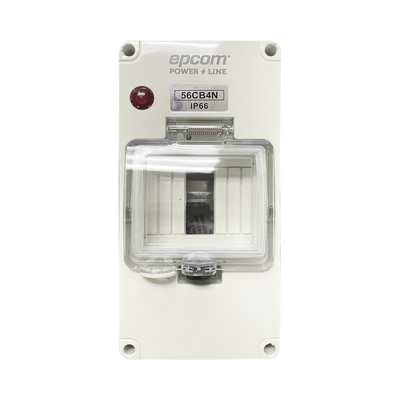 EPCOM POWERLINE - Gabinete Plástico para Exterior IP66 para Riel Din
