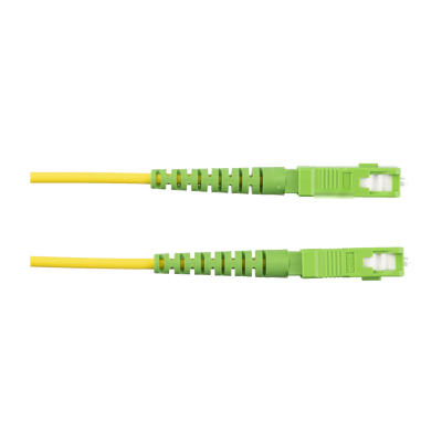 PANDUIT - Jumper de Fibra Optica Monomodo 9/125 OS2, SC/APC-SC/APC Simplex, OFNR (Riser), Color Amarillo, 1 Metro (3.28 Pies)