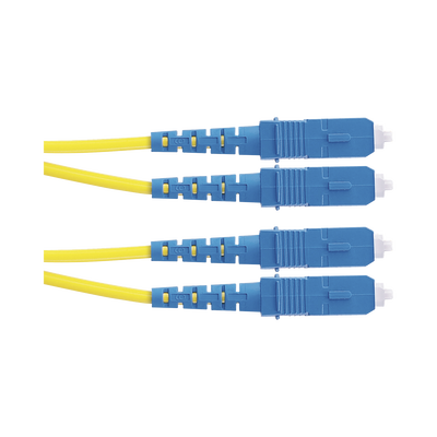 PANDUIT - Jumper de Fibra Optica Monomodo 9/125 OS2, SC-SC Duplex, OFNR (Riser), Color Amarillo, 5 Metros (16.40 Pies)