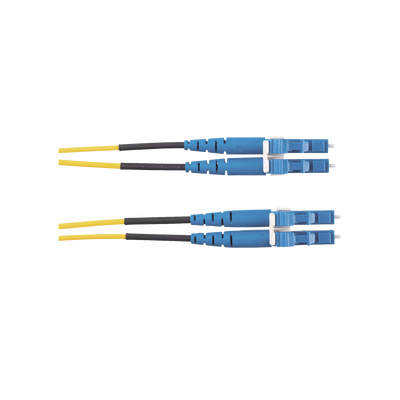 PANDUIT - Jumper de Fibra Optica Monomodo 9/125 OS2, LC-LC Duplex, LSZH, Color Amarillo, 10 Metros (32.81 Pies)