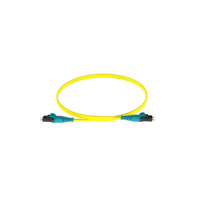 PANDUIT - Jumper de Fibra Optica Monomodo 9/125 OS2, LC-LC Duplex Push Pull, OFNR (Riser), Color Amarillo, 3 Metros (9.84 Pies)