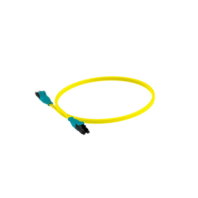 PANDUIT - Jumper de Fibra Optica Monomodo 9/125 OS2, LC-LC Duplex Push Pull, OFNR (Riser), Color Amarillo, 3 Metros (9.84 Pies)