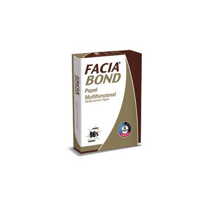 FACIA VISION - Papel Cortado Facia Oficio Americano 75Grs 99% Blancura 21.6x35.7 cm 8.5x14" C/5000 Hojas