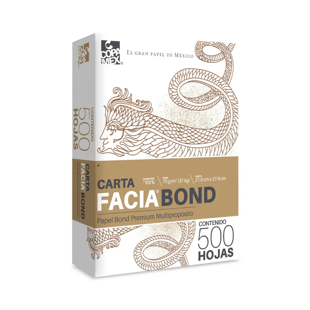 FACIA VISION - Papel Cortado Facia Oficio 75Gr 99% Blancura C/5000 Hojas