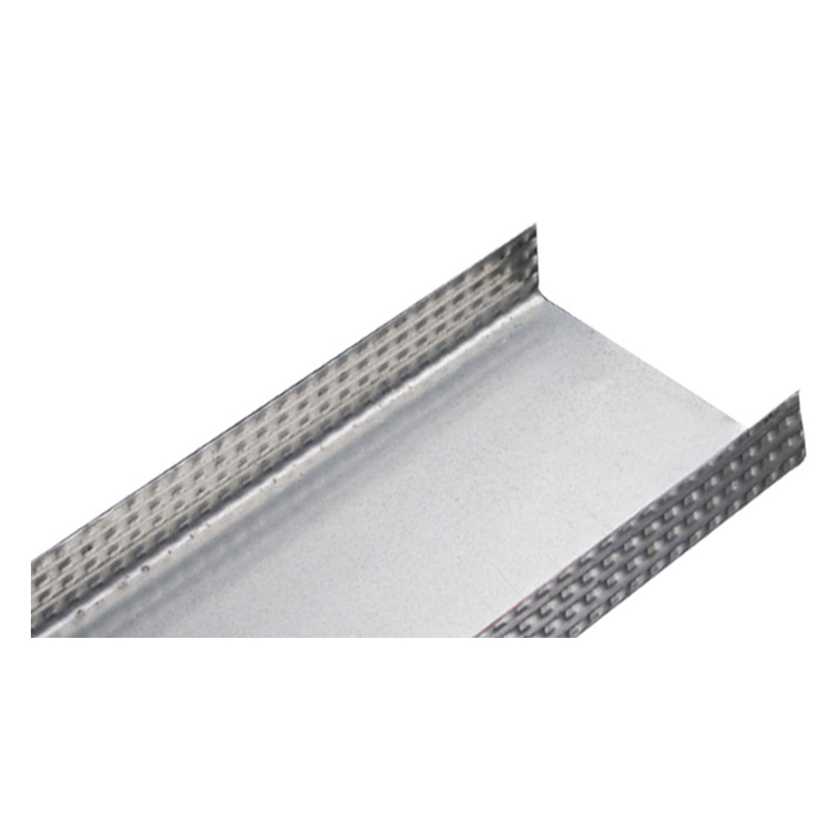 Canal de amarre galvanizado calibre 26, 2 1/2" X 3.05 m.