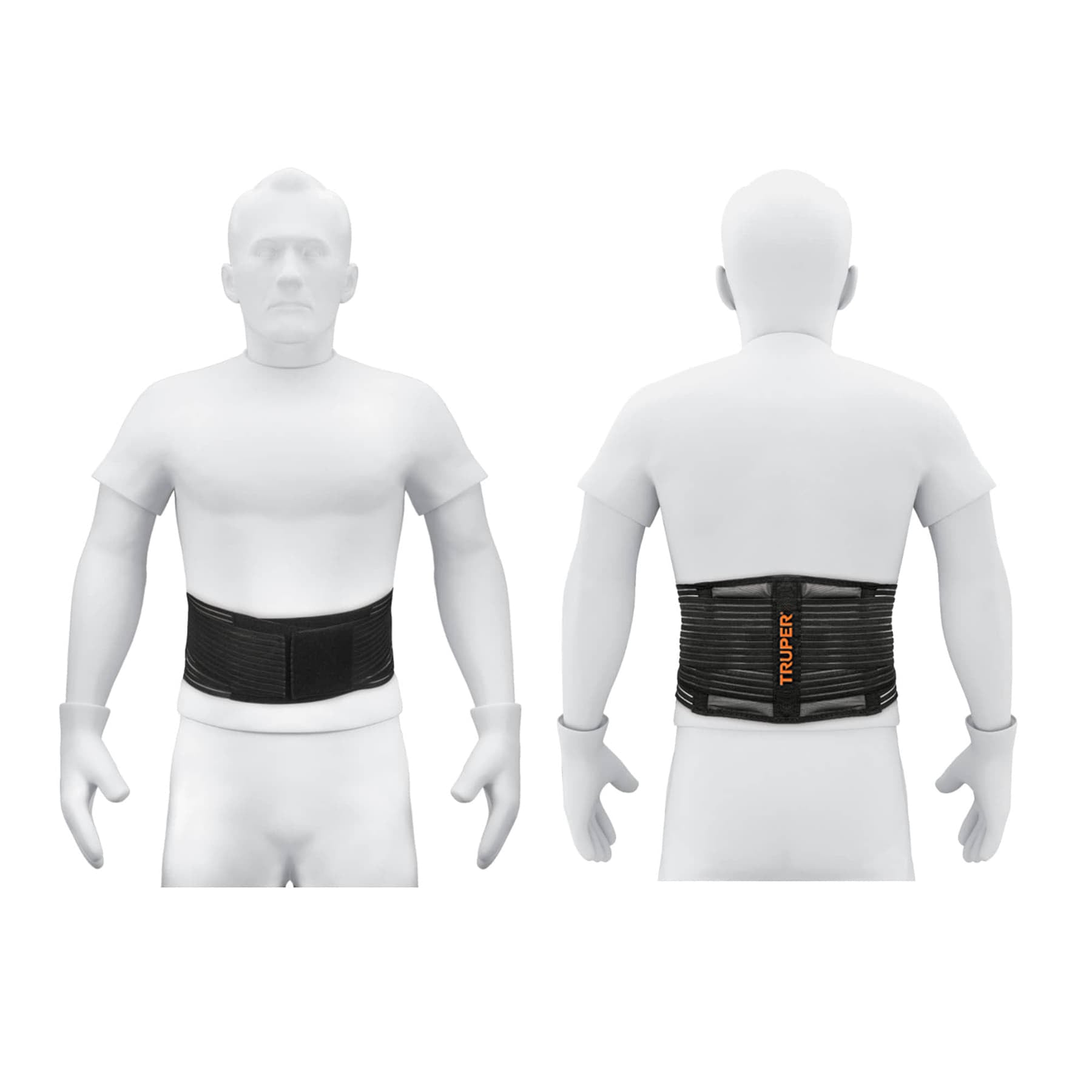 Faja lumbar tipo cinturon de malla transpirable, M, Truper