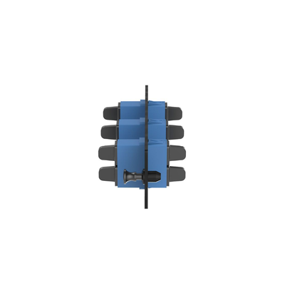 PANDUIT - Placa Acopladora de Fibra Optica FAP, Con 3 Conectores SC Duplex (6 Fibras), Para Fibra Monomodo OS1/OS2, Color Azul
