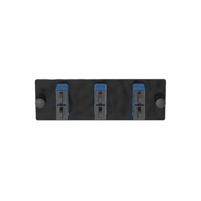 PANDUIT - Placa Acopladora de Fibra Optica FAP, Con 3 Conectores SC Duplex (6 Fibras), Para Fibra Monomodo OS1/OS2, Color Azul