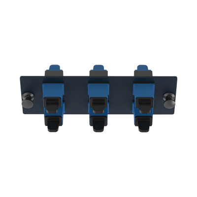 PANDUIT - Placa Acopladora de Fibra Óptica FAP, Con 6 Conectores SC Simplex (6 Fibras), Para Fibra Monomodo OS1/OS2, Color Azul