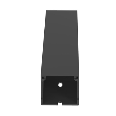 PANDUIT - Canaleta Ranurada de PVC con Tapa, Tipo F, 44.5 mm de Ancho, 41.1 mm de Alto y 2 m de Largo, Color Gris