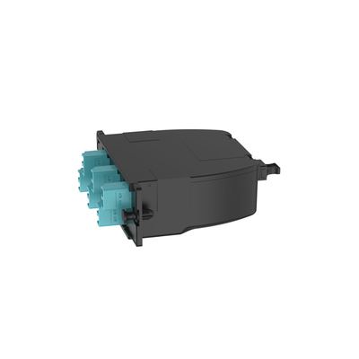 PANDUIT - Casete OptiCom de Fibra Óptica Multimodo OM4, Con Conector MPO a 6 LC Duplex, Polaridad Método A, Pérdida de Inserción Estándar