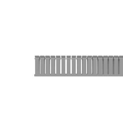 PANDUIT - Canaleta Ranurada de PVC con Tapa, Tipo F, 108 mm de Ancho, 79.2 mm de Alto y 2 m de Largo, Color Gris