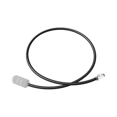 PANDUIT - Cable de Conexión en Campo Jack a Plug RJ45 de Uso Exterior, Categoría 6A, Blindado (S/FTP), 1 Metro, Color Negro